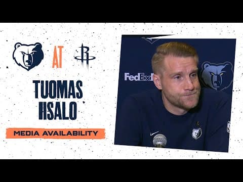 Tuomas Iisalo Press Conference | Grizzlies vs. Rockets