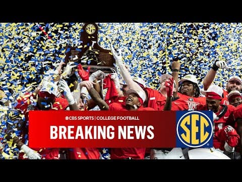 SEC Approves 9-Game Conference Schedule for 2026 Season | What's Next for College Football