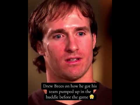Who wouldn’t be pumped up if Drew Brees was the one doing it⁉️