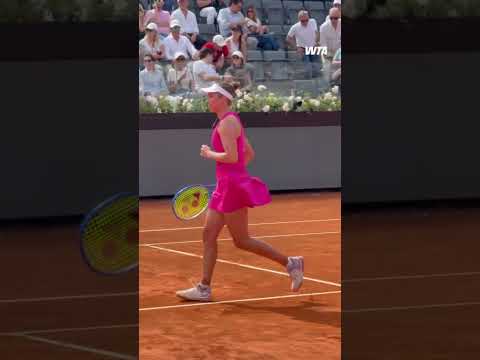 Big win in Rome 💖 Elise Mertens defeats defending champion Paolini in Rome. #WTA #EliseMertens
