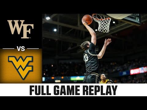 West Virginia vs. Wake Forest Full Game Replay| 2025-26 ACC Men's Basketball
