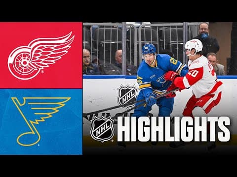 NHL Highlights | Red Wings vs. Blues | October 28, 2025