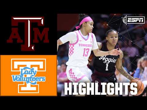 Texas A&M Aggies vs. Tennessee Lady Volunteers | Full Game Highlights | ESPN College Basketball
