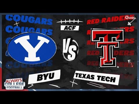 Big 12 Showdown + GameDay! Let's GO! BYU at Texas Tech preview