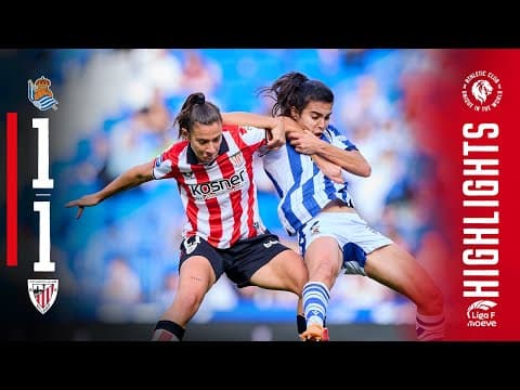 RESUMEN I Real Sociedad 1-1 Athletic Club | Liga F 2025-26 MD11