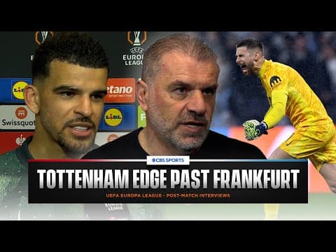 "SO PROUD" Ange Postecoglou on Tottenham ADVANCING | "This WIN IS FOR HIM" Vicario on Spurs manager