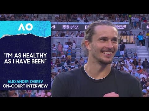 Alexander Zverev On-Court Interview | Australian Open 2026 Fourth Round