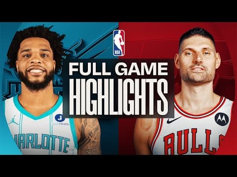 HORNETS at BULLS | FULL GAME HIGHLIGHTS | January 3, 2026