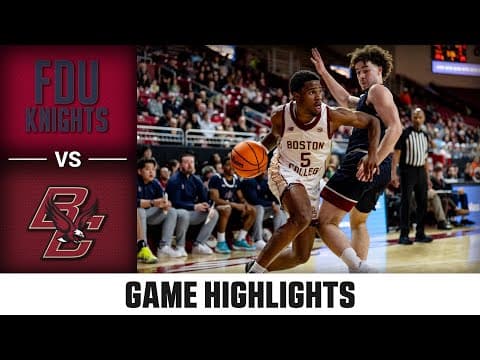 Fairleigh Dickinson vs. Boston College Game Highlights | 2025-26 ACC Men's Basketball