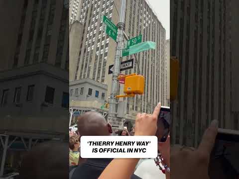 Thierry Henry honored in New York ahead of the FIFA World Cup 🇫🇷
