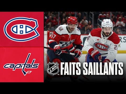 Canadiens vs Capitals | 13/01/26 | Faits saillants