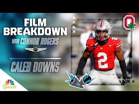 Why Ohio State's Caleb Downs is a future top draft pick | Big Ten Film Breakdown | NBC Sports