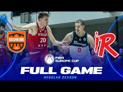 LIVE - BC Bashkimi v Pallacanestro Reggiana | FIBA Europe Cup 2025-26 | Regular Season