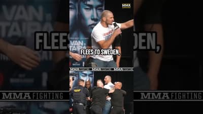 Khamzat Chimaev and Sean Strickland SCREAM INSULTS at the #UFC328 press conference 🫣