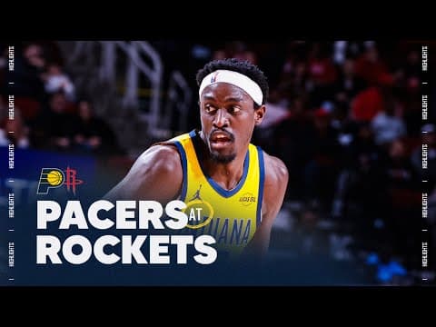 Indiana Pacers Highlights at Houston Rockets | December 29, 2025
