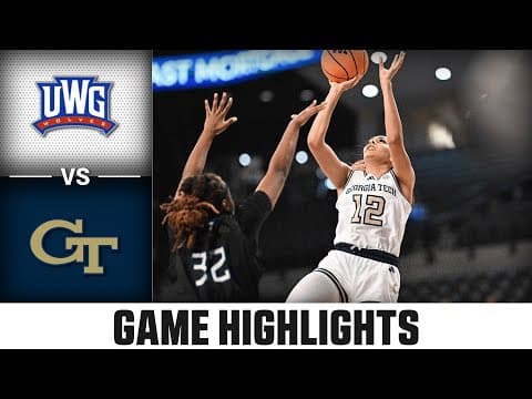 West Georgia vs Georgia Tech Game Highlights | 2025-26 ACC Women's Basketball