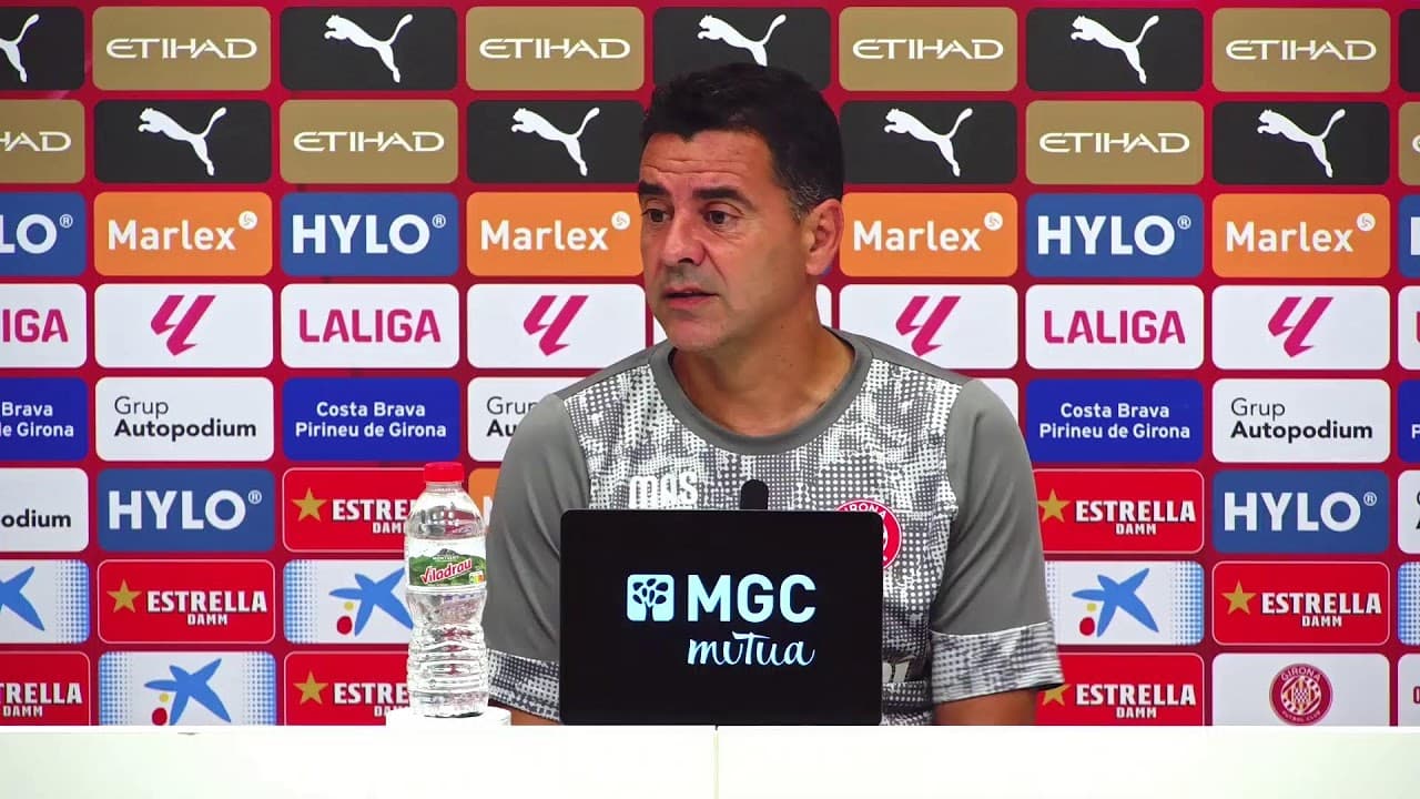Roda de Premsa de Míchel Sánchez, prèvia al partit del RAYO VALLECANO vs GIRONA FC