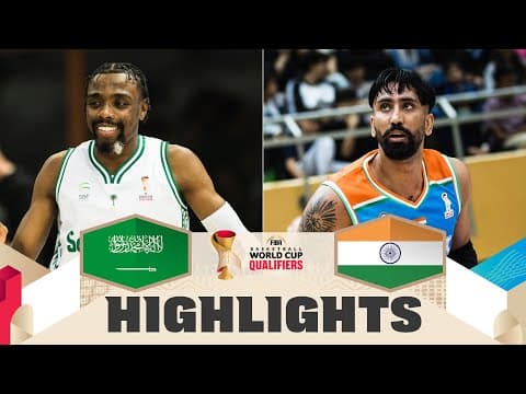 Saudi Arabia 🇸🇦 v India 🇮🇳 | Highlights | FIBA Basketball World Cup 2027 Asian Qualifiers