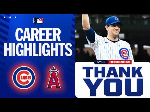 BEST moments from Kyle Hendricks' 12-year career in the Majors 🫡 (2016 World Series Champion w/Cubs)