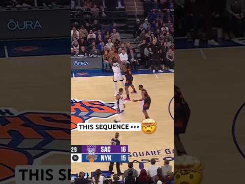 yes. 🙂‍↕️ #nyknicks #nba #oganunoby #mikalbridges #dunk