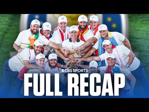 U.S. Comeback Falls Short, Europe Earns First Win on Road Since 2012 | 2025 Ryder Cup Recap