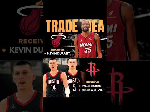 Kevin Durant traded to Miami Heat idea. What do you guys think? #nba #shorts #kevindurant
