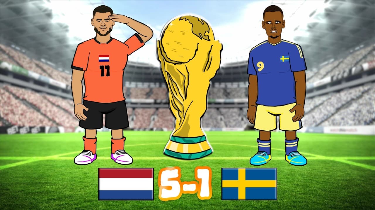 5-1! NETHERLANDS vs SWEDEN😲 (World Cup 26 Goals Highlights Gakpo Brobbey)