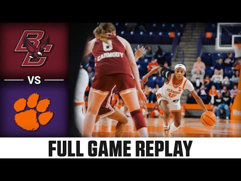 Boston College vs. Clemson Full Game Replay | 2025-26 ACC Women's Basketball