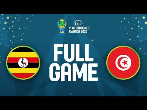 LIVE - Uganda v Tunisia | FIBA U16 AfroBasket 2025 | Classification 5-6