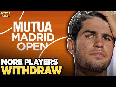 More Players Withdraw from Madrid Masters 2026 | Tennis News
