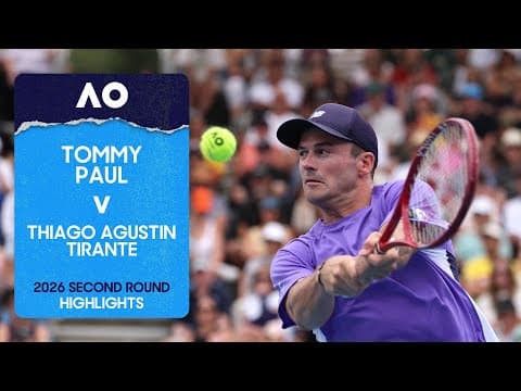Tommy Paul v Thiago Agustin Tirante Highlights | Australian Open 2026 Second Round