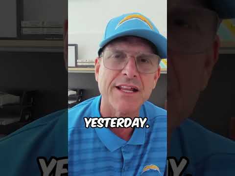 Jim Harbaugh on J.K. Dobbins' big game vs. Raiders 🏈 #jimharbaugh #chargers #NFL