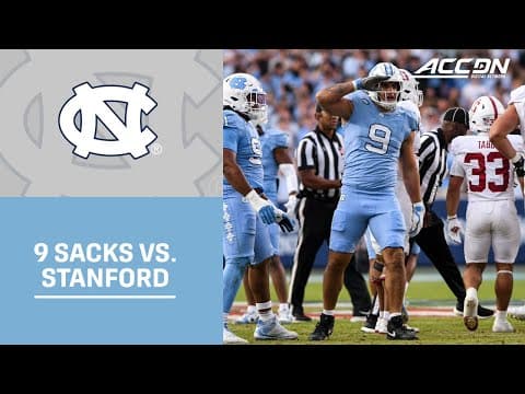 North Carolina Defense Highlights vs. Stanford