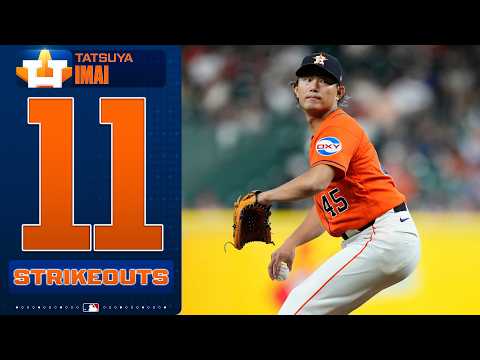 Tatsuya Imai strikes out 11 BATTERS in a quality start for the Astros! 👏 (Career high in Ks!)