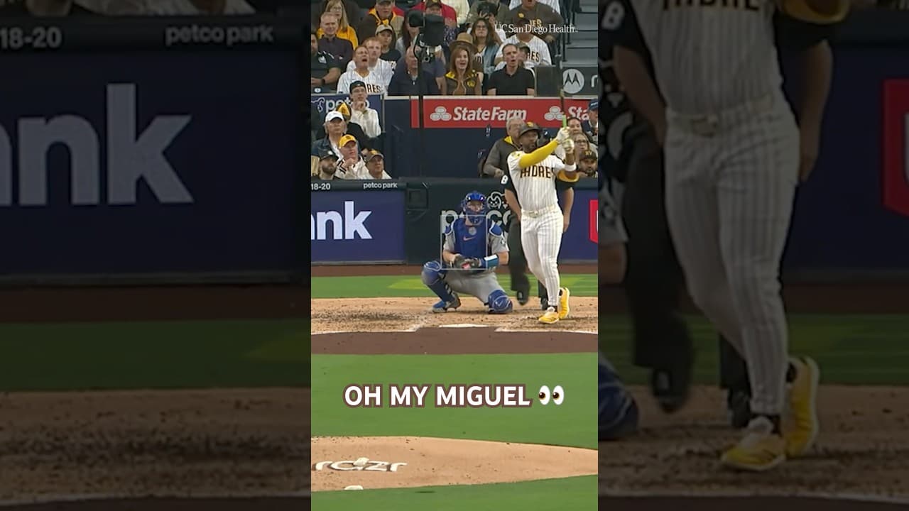 and I oop 👀 #padres #mlb #baseball #homerun