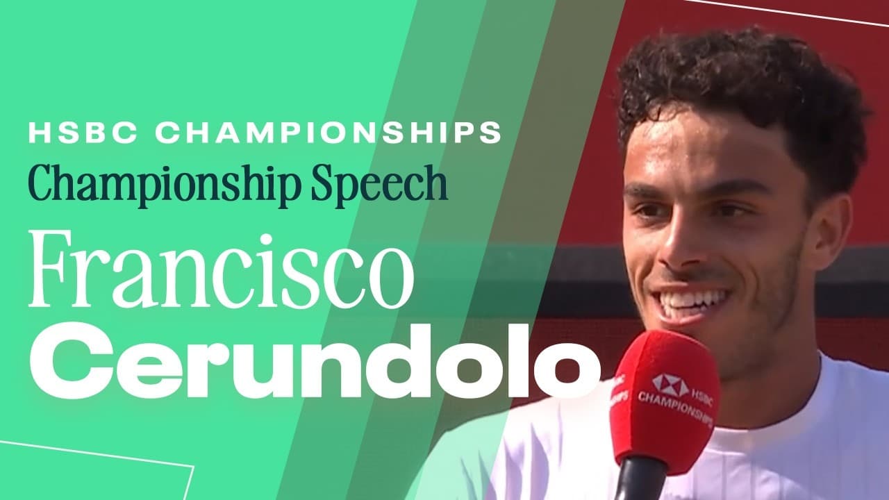 Francisco Cerundolo Championship Speech | 2026 HSBC Championships