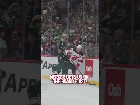 Dawg clocked in early. #dawsonmercer #devilsvswild #njdevils #NHL #dawg #shorts