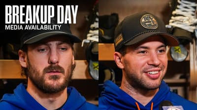 New York Islanders 25-26 Breakup Day Availabilities - Ryan Pulock & Tony DeAngelo