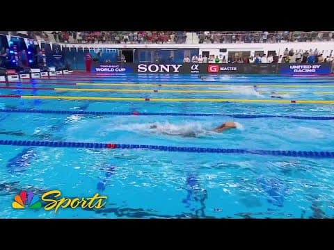 Shaine Casas blitzes to 400m medley PB in World Cup win at Westmont | NBC Sports