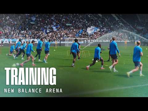 Allenamento alla New Balance Arena
