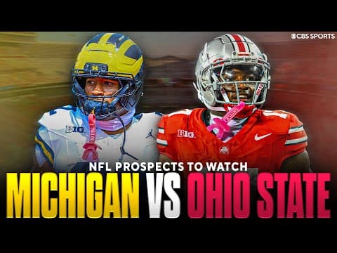NFL Draft Prospects to Watch Ahead of Michigan vs Ohio State 👀 | Carnell Tate, Justice Haynes & MORE
