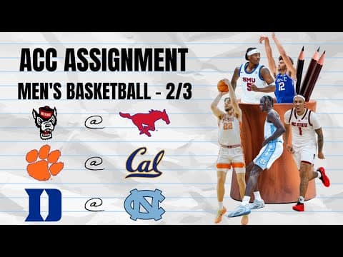 Duke vs. UNC Week is Finally Here 👀 | ACC Assignment February 3, 2026