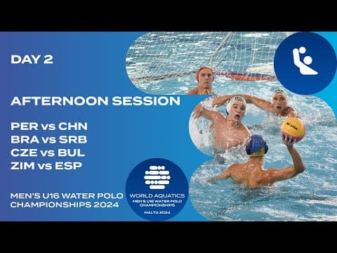 Afternoon Session | Pool A | Day 2 | World Aquatics Men’s U16 Water Polo Championships 2024