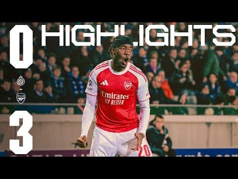 SIX EUROPEAN WINS ON THE SPIN! | HIGHLIGHTS | Club Brugge vs Arsenal (0-3) | Madueke x2, Martinelli