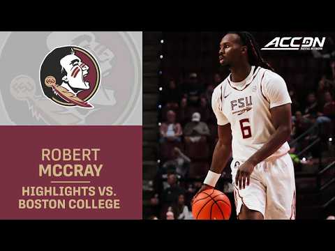 Florida State's Robert McCray V Turns In A Winning Second Half