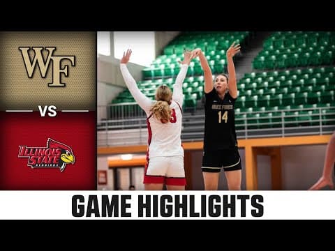 Wake Forest vs. Illinois State Game Highlights | 2025-26 ACC Women's Basketball