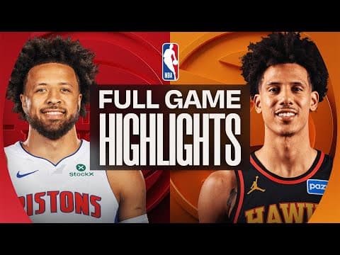 PISTONS at HAWKS | FULL GAME HIGHLIGHTS | November 18, 2025