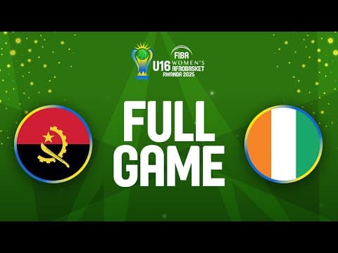 LIVE - Angola v Côte d'Ivoire | FIBA U16 Women's AfroBasket 2025 | Group Phase