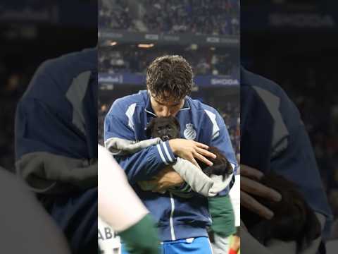 Lele Cabrera sharing love with one of our adoptable dogs. 💙🐶We can make sure no tail is left behind.