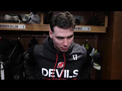 Nemec, Meier and Keefe speak after Devils tie game late but fall 2-1 to NYI in OT